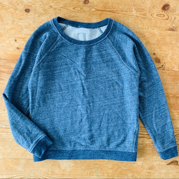 Sold Everlane XS Light French Terry Crewneck Top Blue - Picture 2 of 7